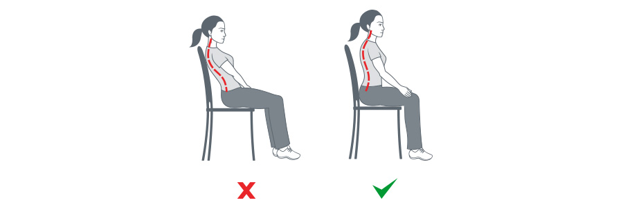Seating posture is vital to preventing tension headaches